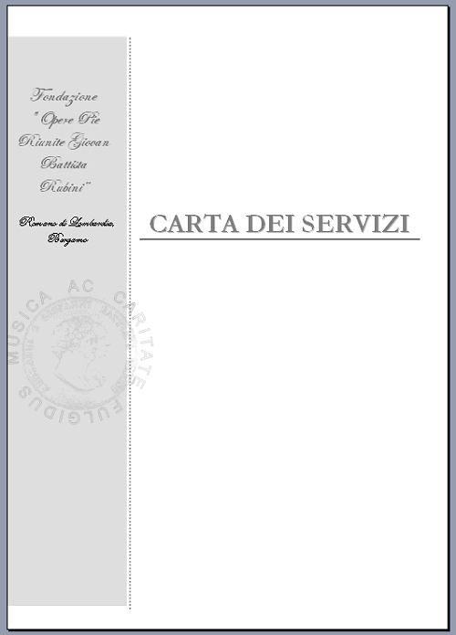 CLICCA PER VISUALIZZARE LA CARTA DEI SERVIZI